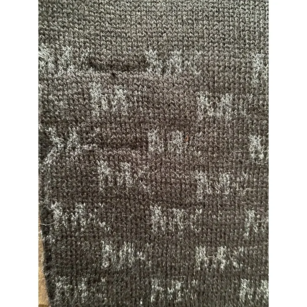 NWT Michael Kors Black Repeat Logo Jaquard Scarf - flaw